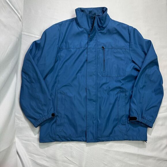 Calvin Klein Other - Calvin Klein Men’s Large Blue Water‑Resistant Shell Jacket Windbreaker Coat